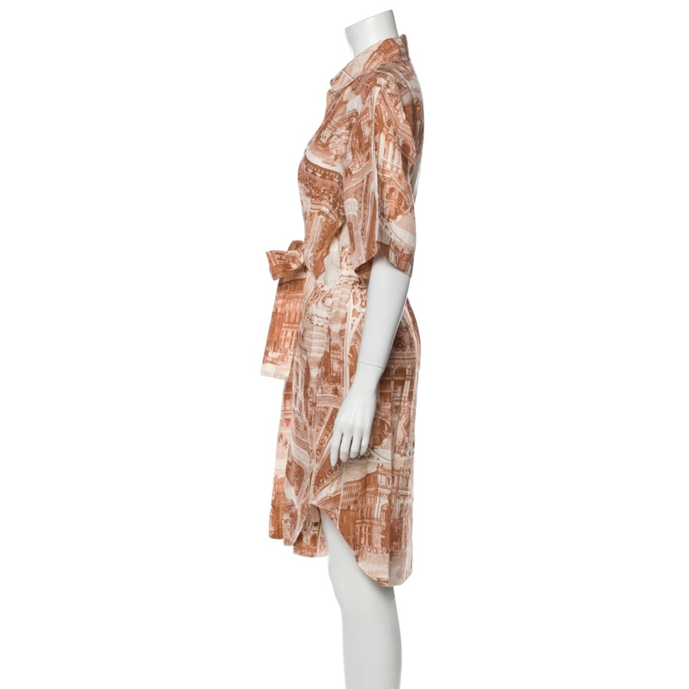 Acne Studio Linen Print Buttoned Shirt Dress M - Picture 6 of 16